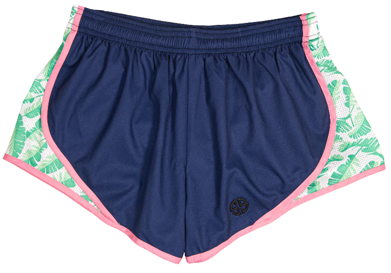 SS Navy Leaves Athletic Shorts