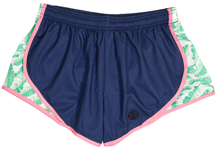 SS Navy Leaves Athletic Shorts