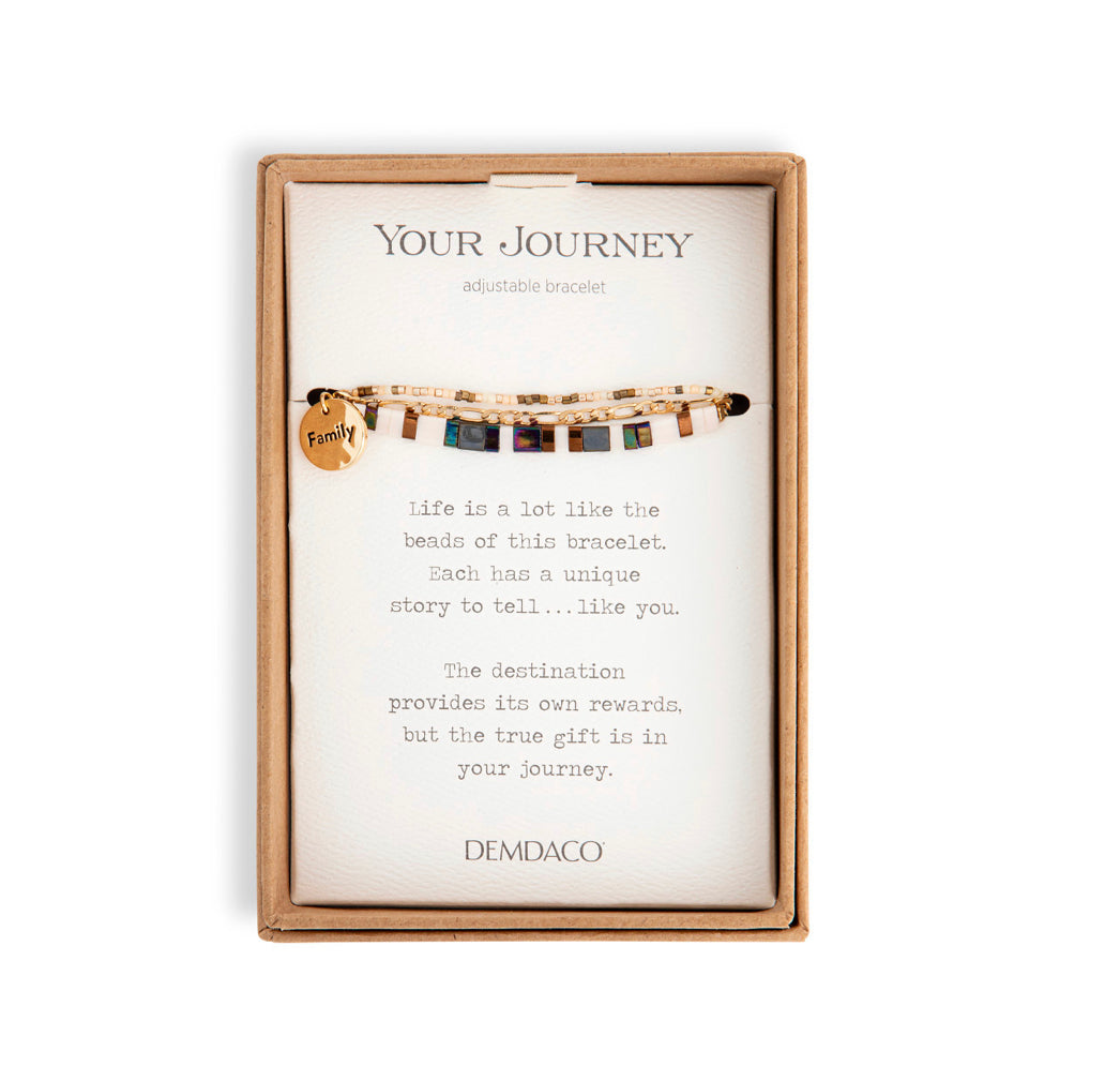 “Family” Your Journey Tile Adjustable Bracelet