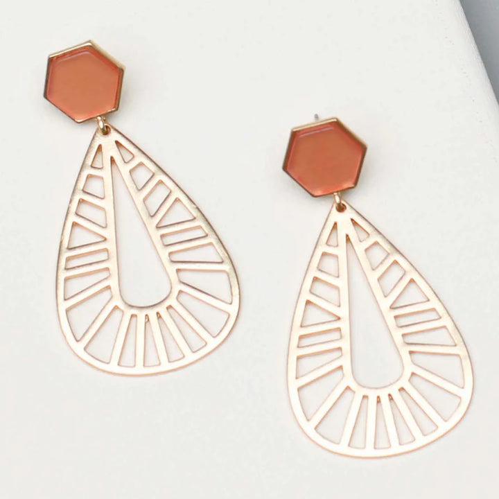 Coral Valentina Earrings