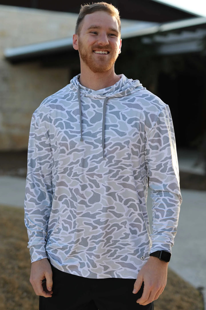 White Camo Performance Hoodie