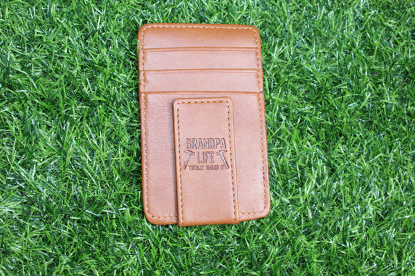 Mens Simply Southern Leather Money Clip Wallet