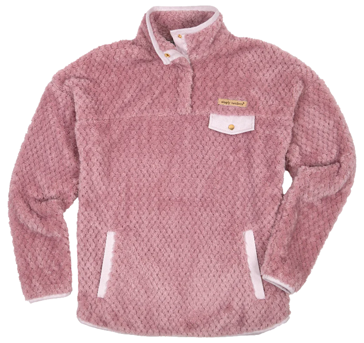 Youth Dawn Pink Sherpa Pullover