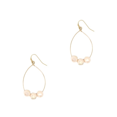 Crystal Accents Gold Teardrop Earrings