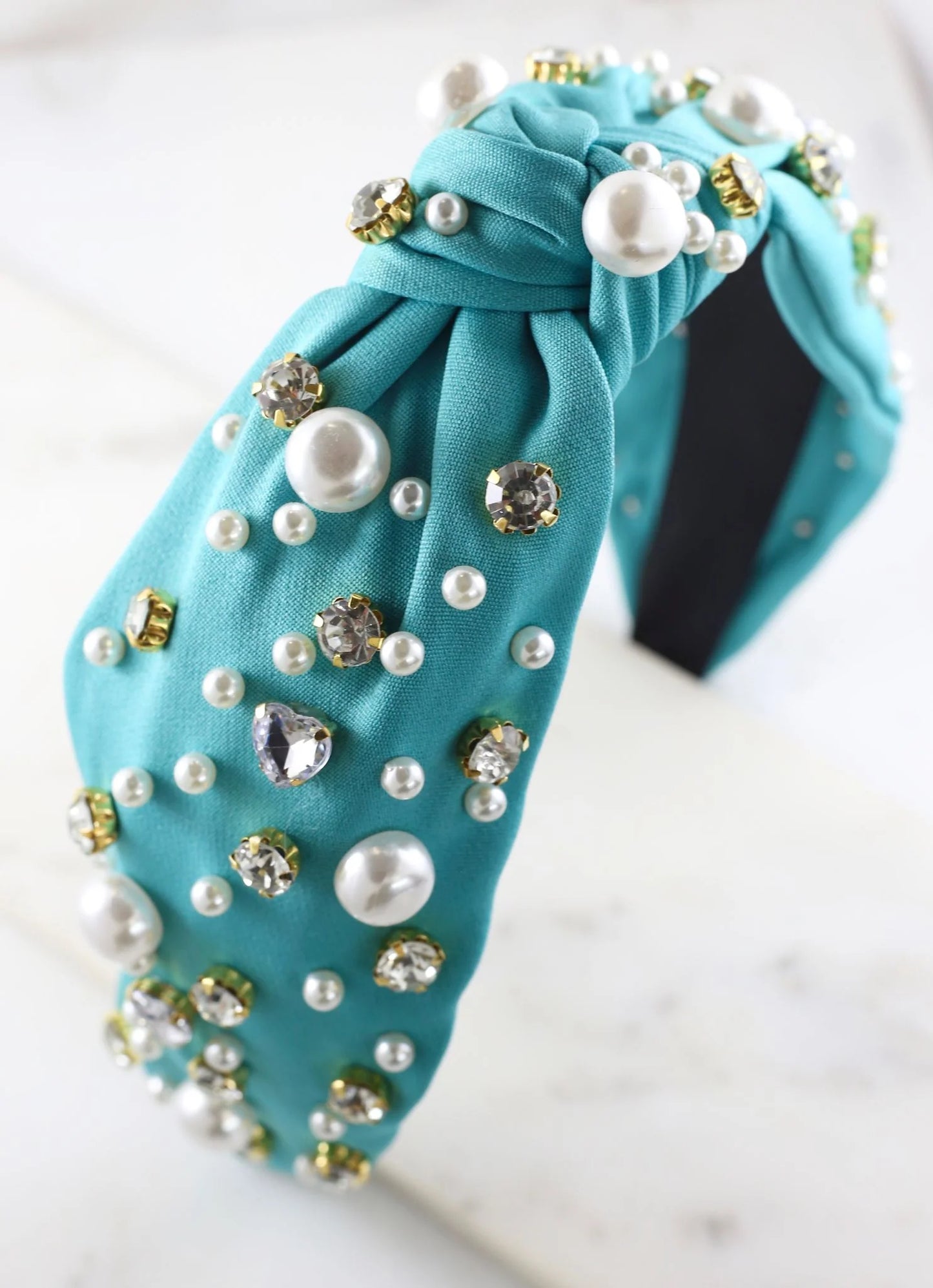 Pearl and Crystal Studded Headband