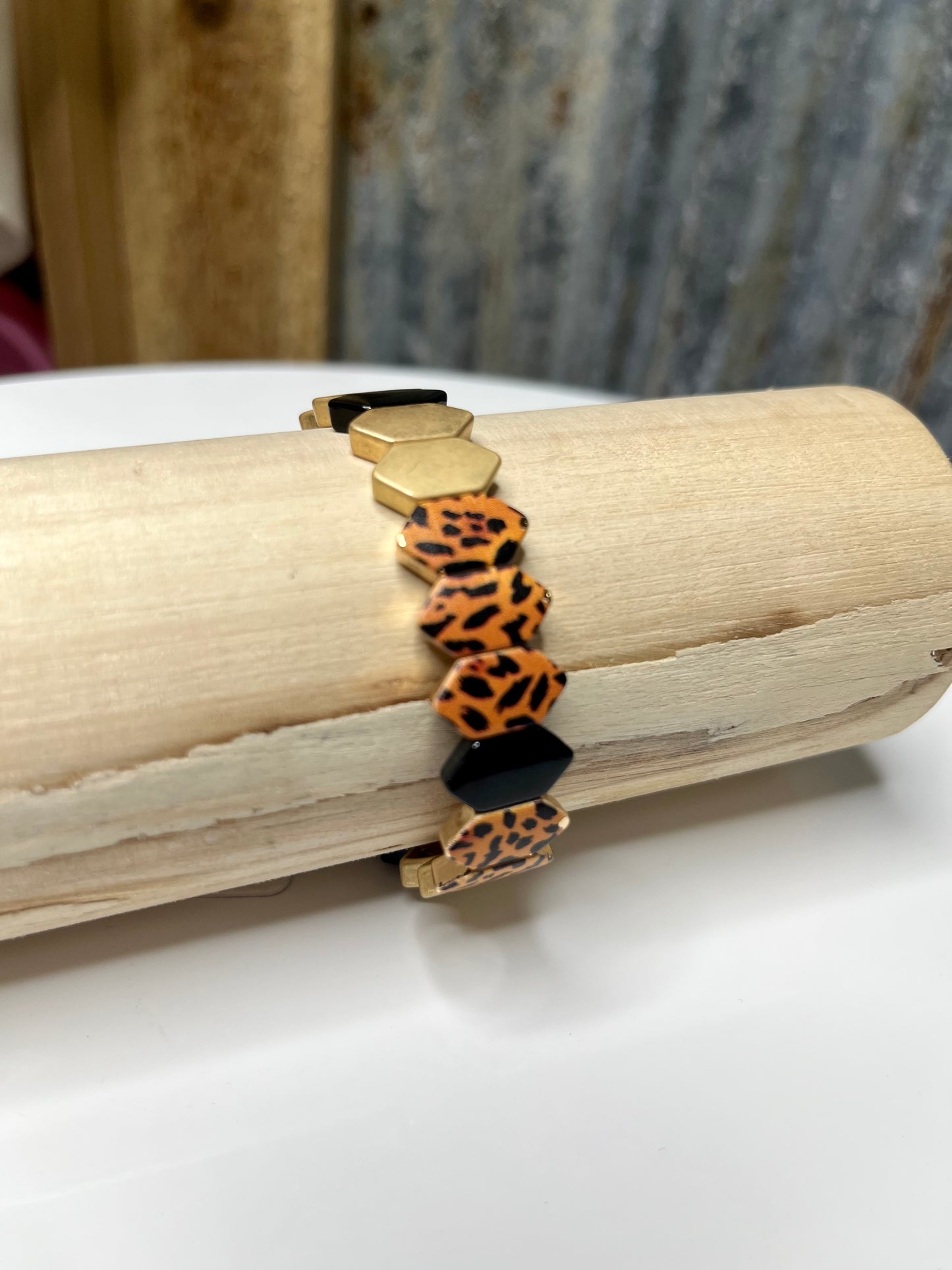 Leopard Stretch Bracelet