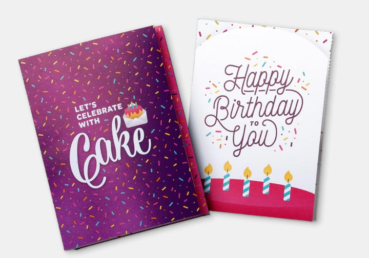 Birthday Cake Card – Purple