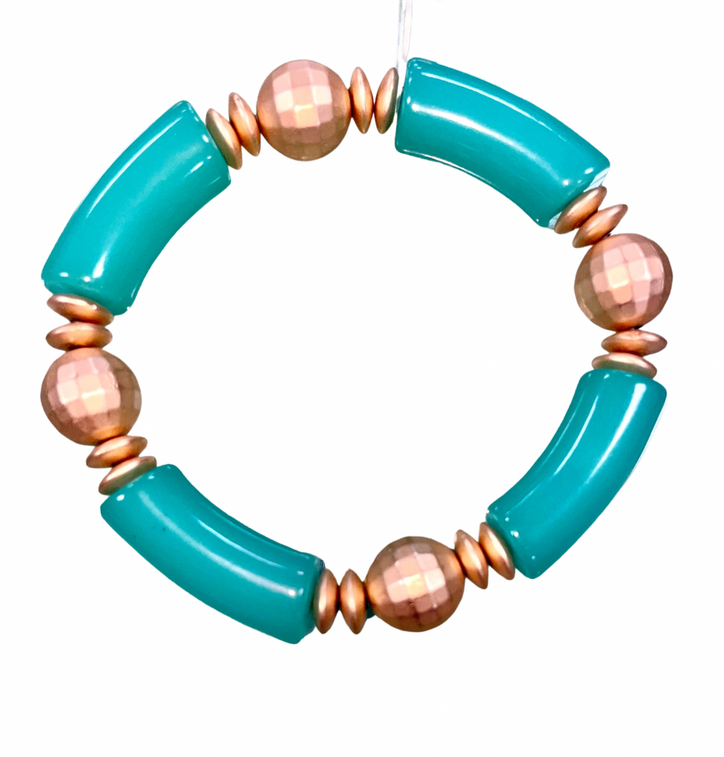Bamboo Bracelet w Gold Beads