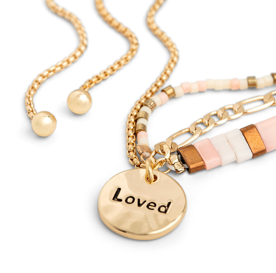 “Loved” Your Journey Tile Adjustable Bracelet