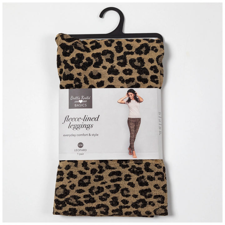 Leopard Fleece Lined Leggings