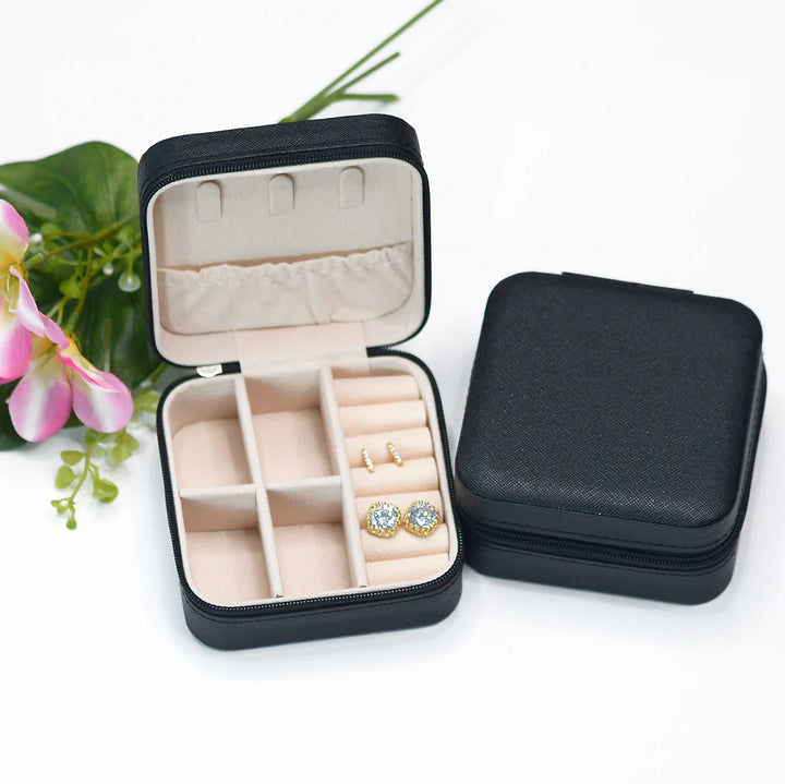 Black Travel Jewelry Case