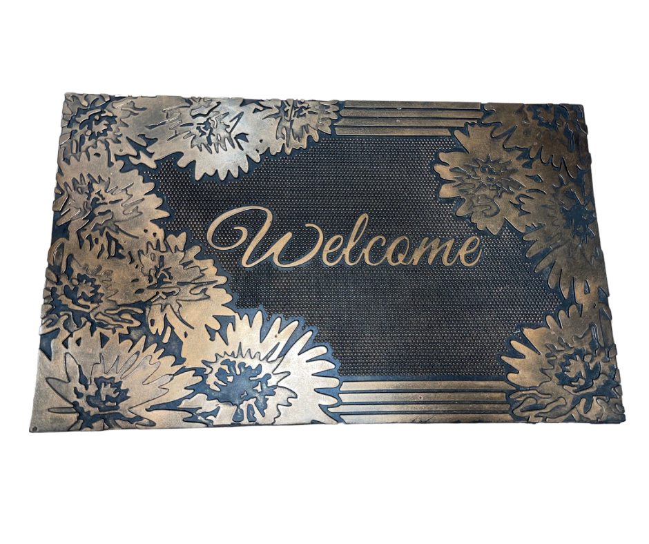 Rustic Bronze Door Rubber Mat