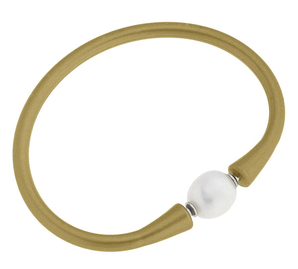 Bali Freshwater Pearl Silicone Bracelet