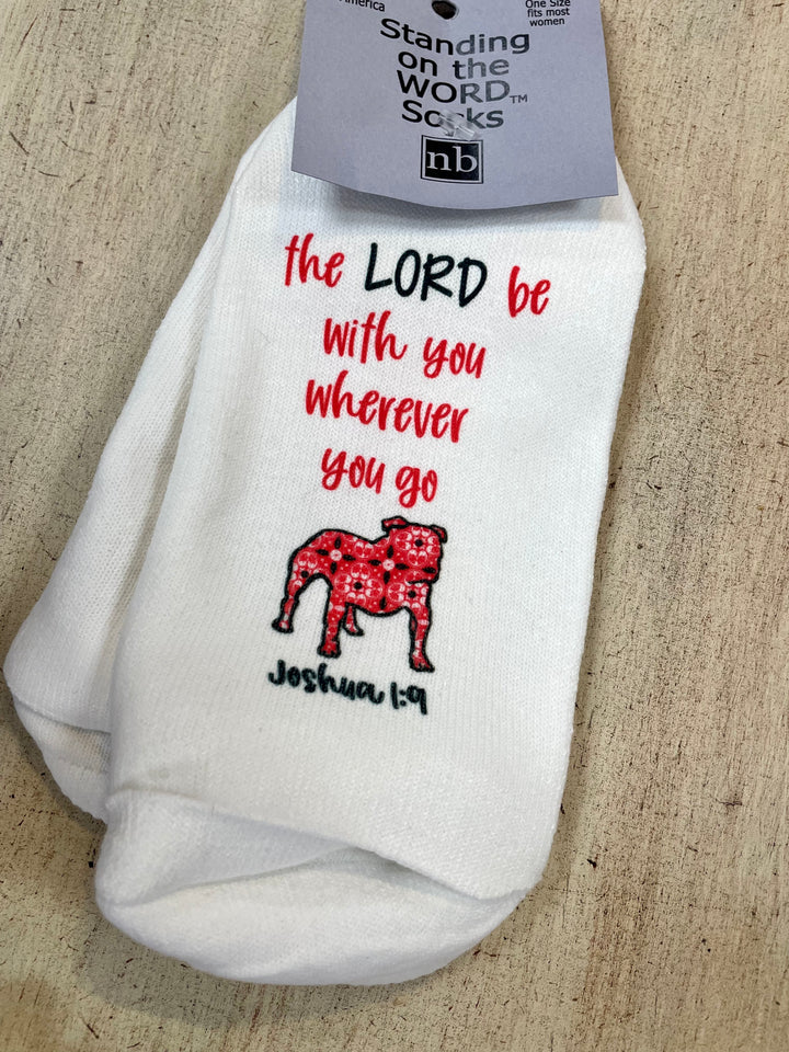 Bulldog Prayer Socks