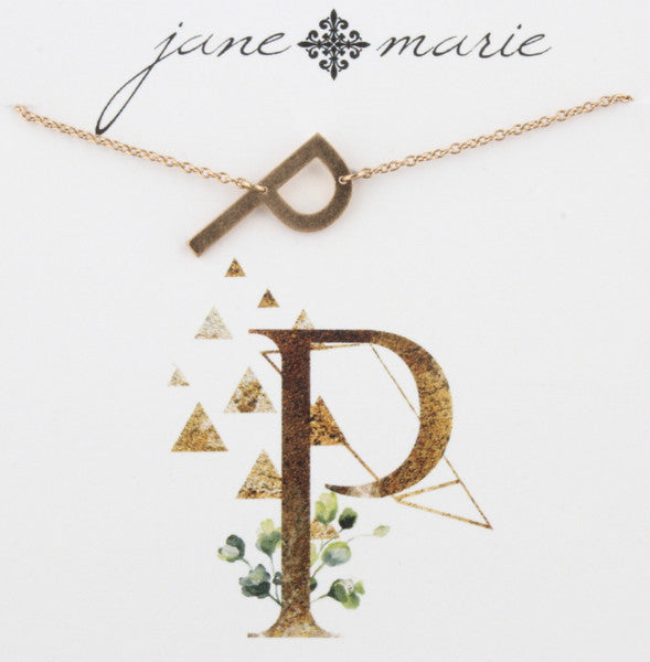 Gold Initial Necklace