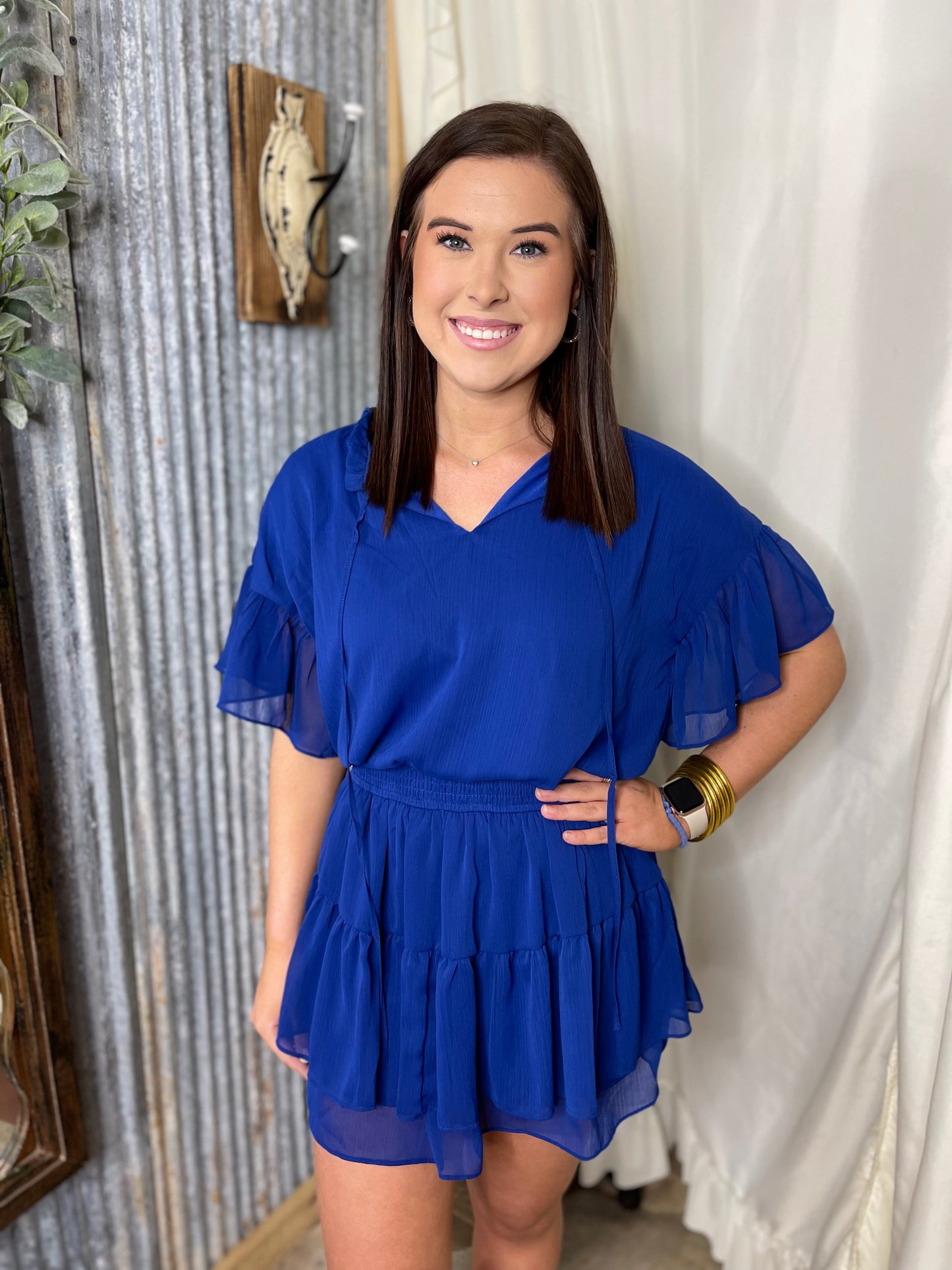 All For Fun Romper-Blue