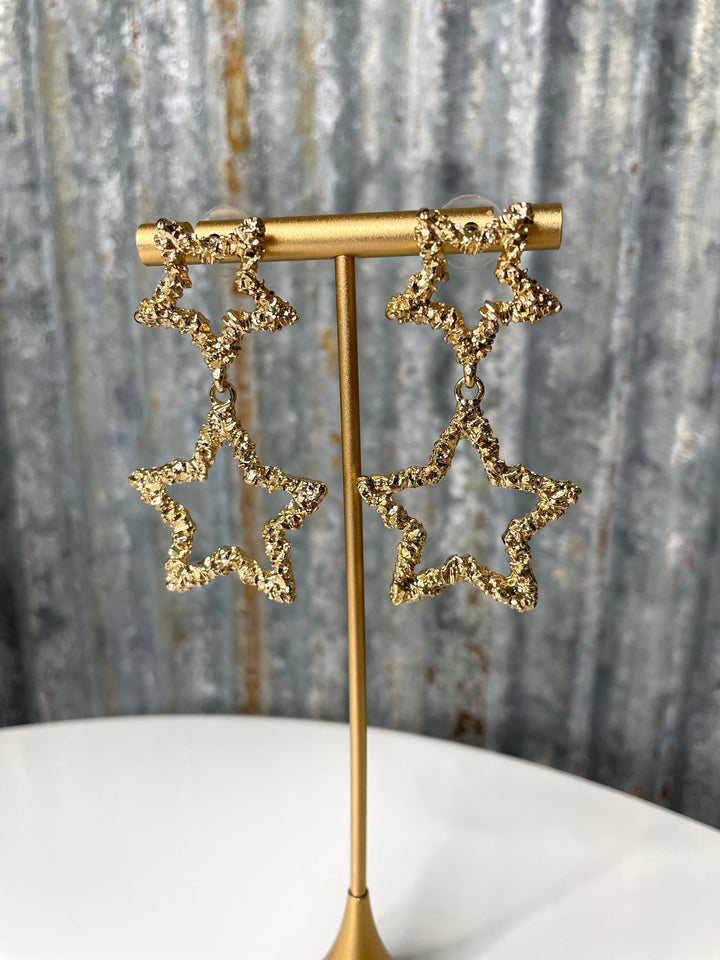 You Are A Star Gold Earrings