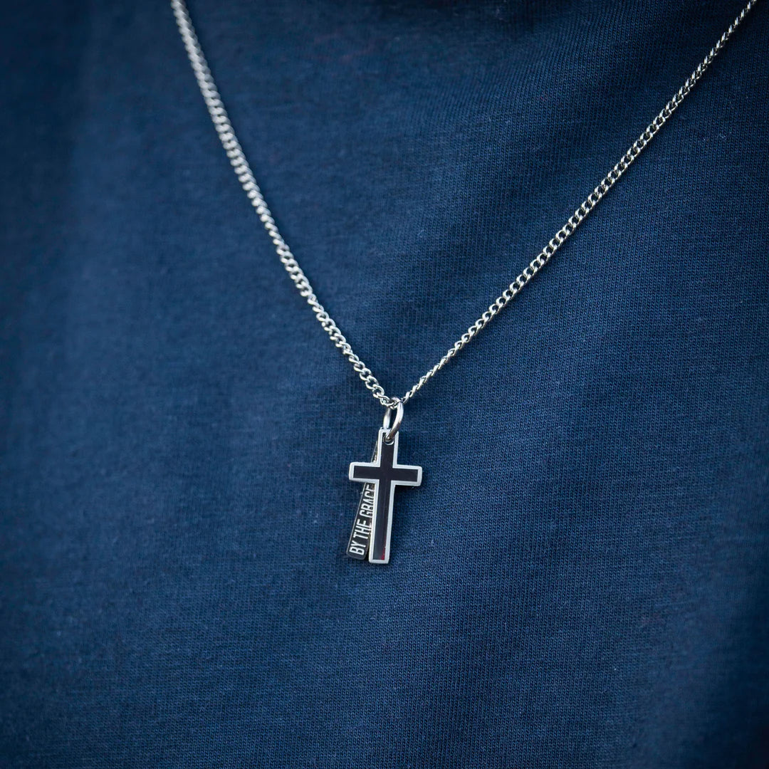 Stainless Silver Cross Pendant Chain