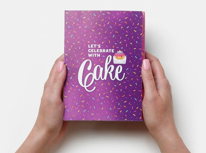 Birthday Cake Card – Purple