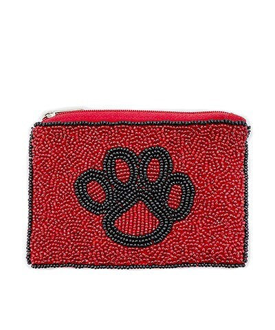 Game-day Paw Print Coin Purse