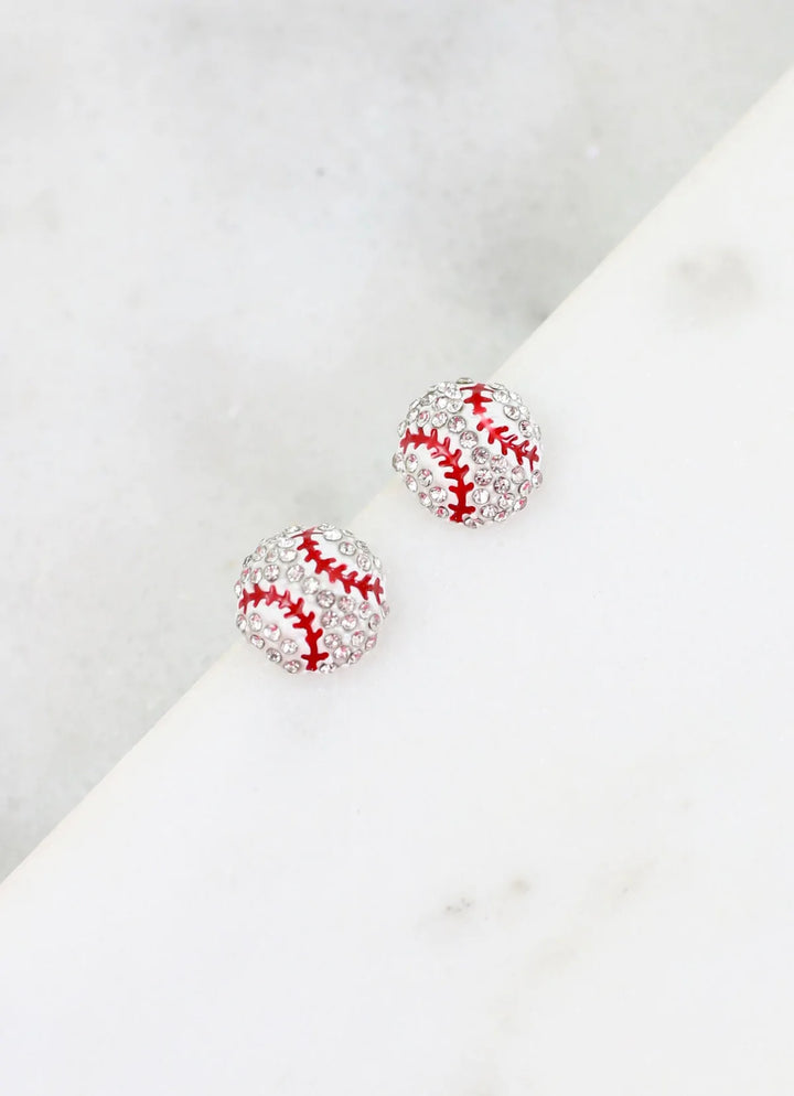 Jeter CZ Baseball Earring