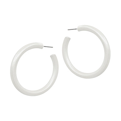Metallic Coated Hoop Earrings