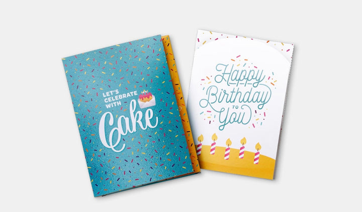 Birthday Cake Card – Teal