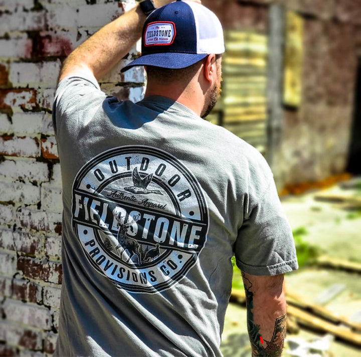 Navy Fieldstone Patch Logo Richardson Hat