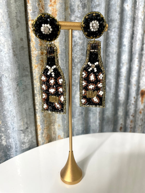 Leopard Bottle Earrings