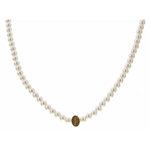 Kids Pearl Initial Necklace