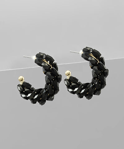 Bead Wrapped Hoops