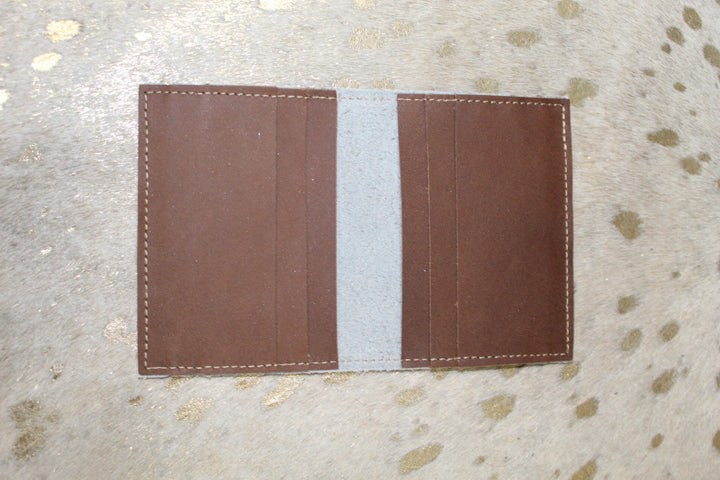 Leather Fur Card Holder