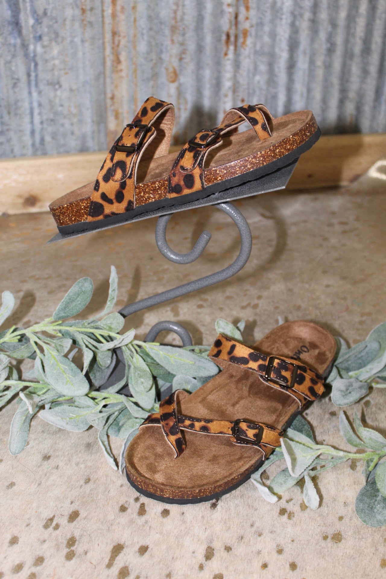 Cheetah Cross Sandals