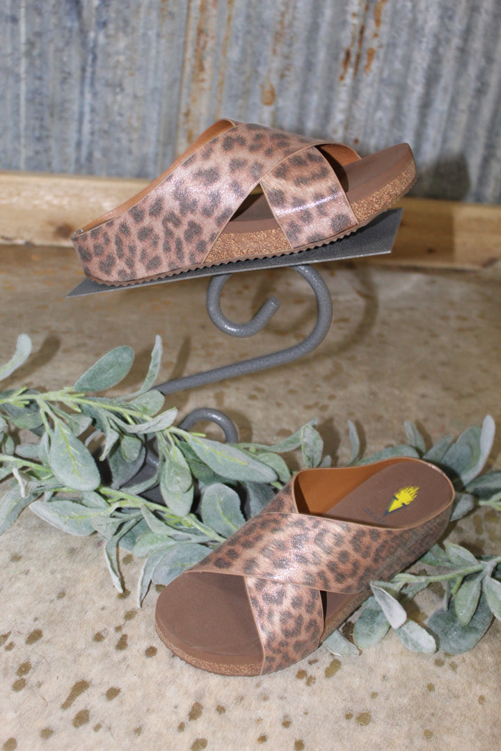 Ablette Metallic Faux Leopard Shoes