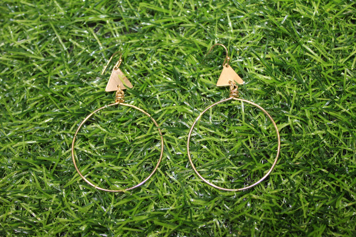 Triangle & Circle Earrings