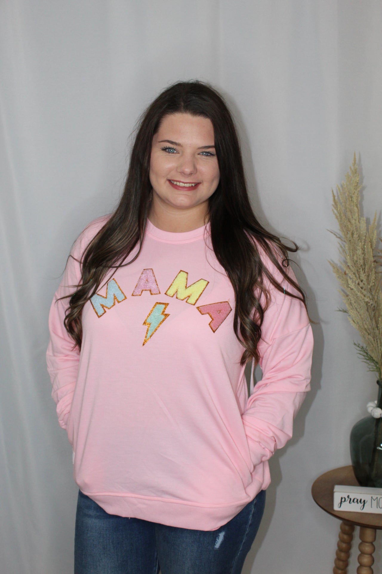 Mama Lightening Bolt Long Sleeve