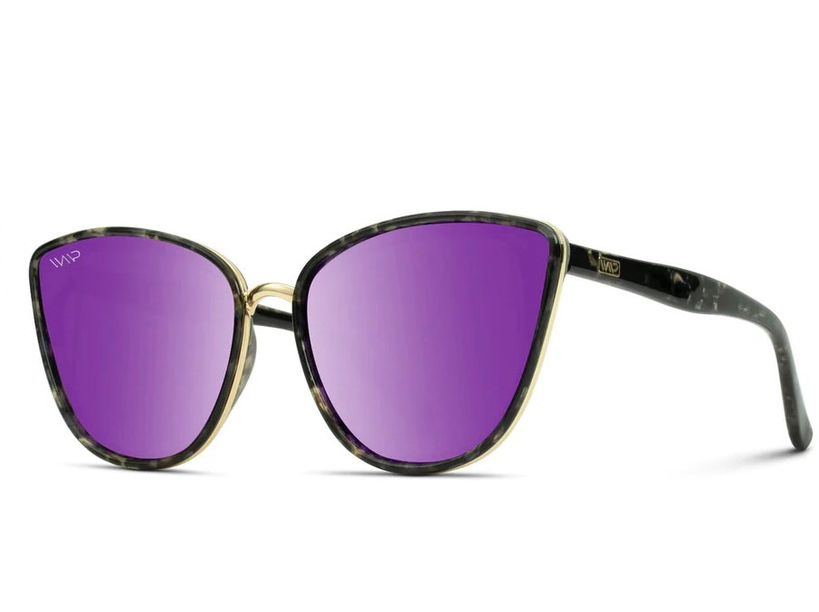 Aria Tortoise Purple Lens Sunglasses