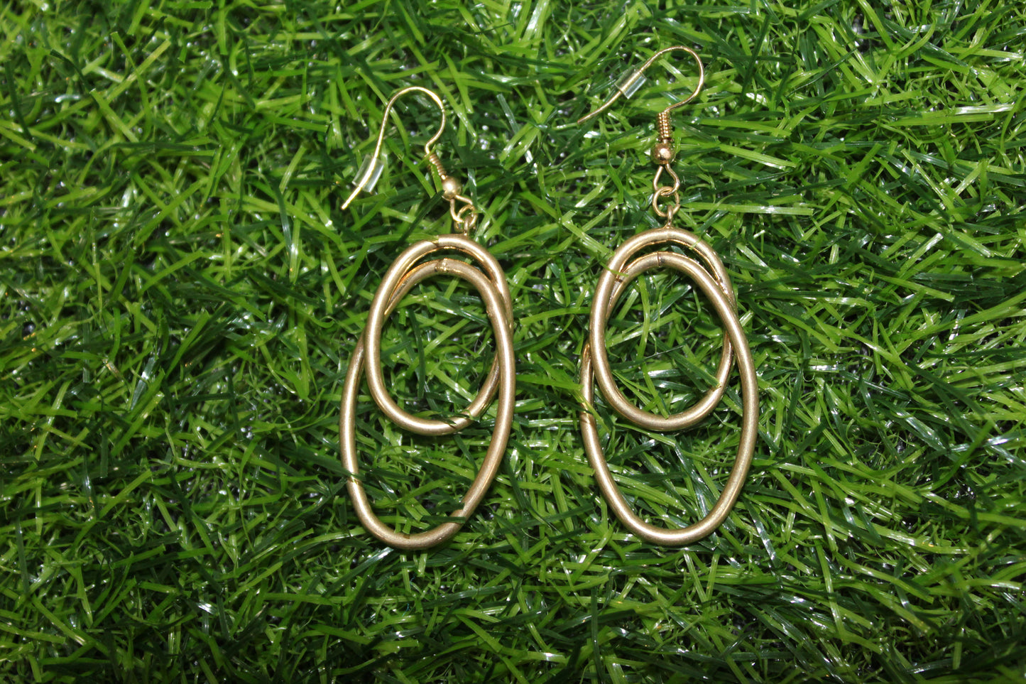 Interlocked Gold Hoops