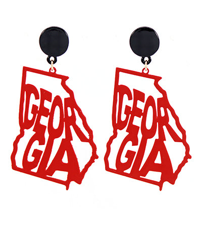 State Metal Earrings