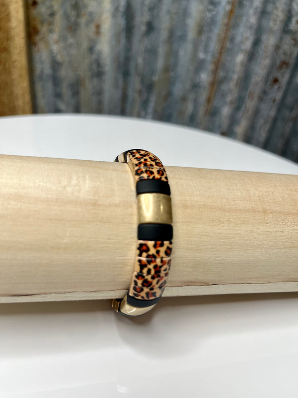 Leopard Stretch Bracelet