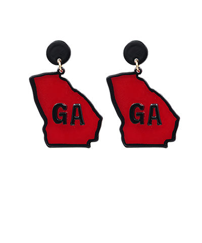 GA Map Earrings