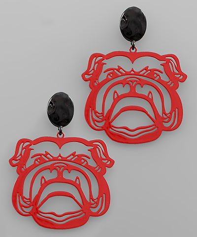 Bulldog Earrings