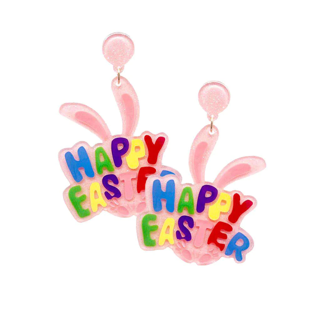 Happy Easter Bunny Earrings