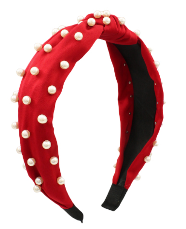 Red Pearl Headband