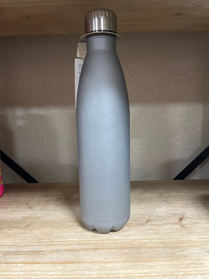Grey Insulated Water Bottle